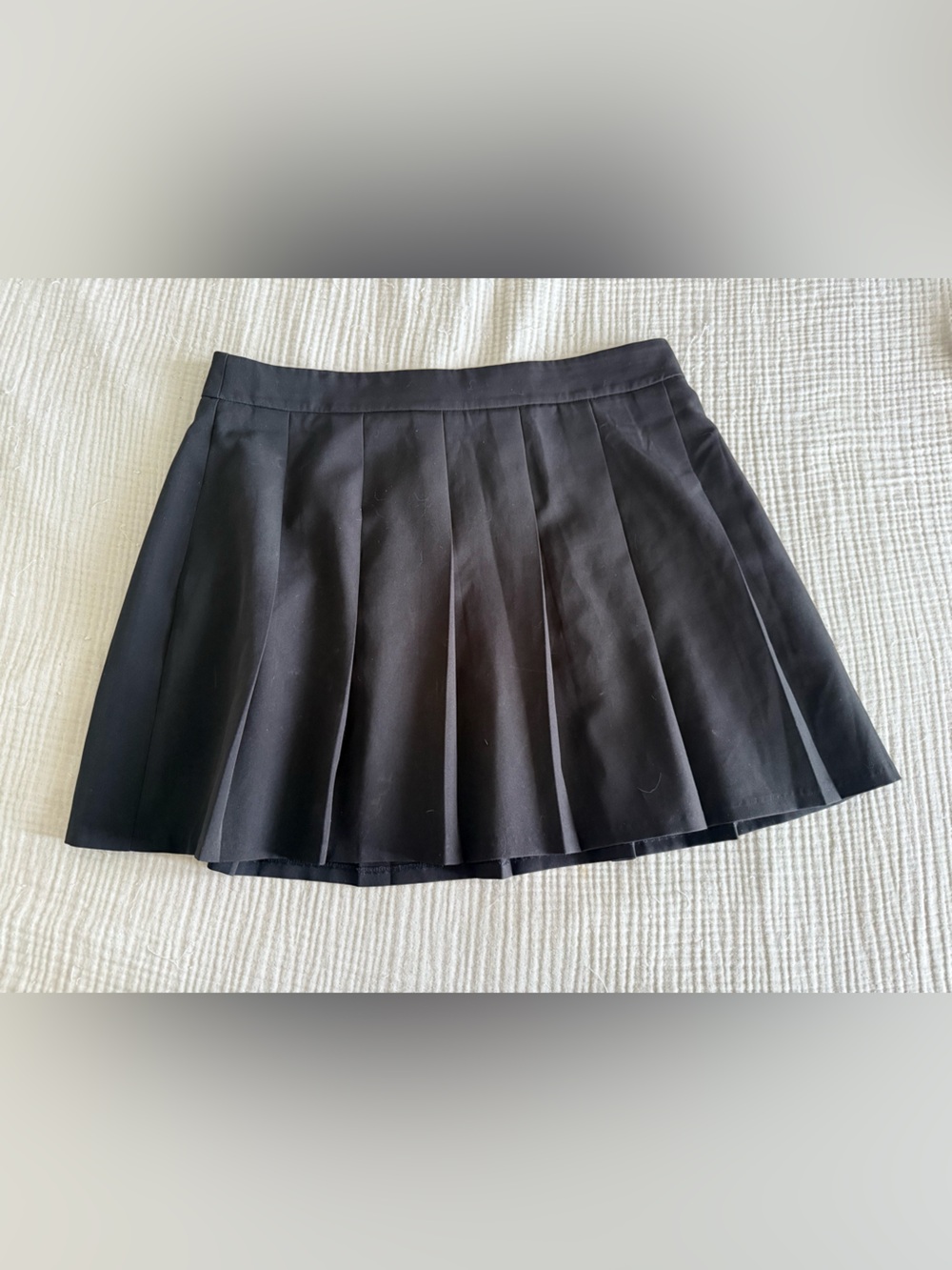 Topshop Black Pleated Skirt